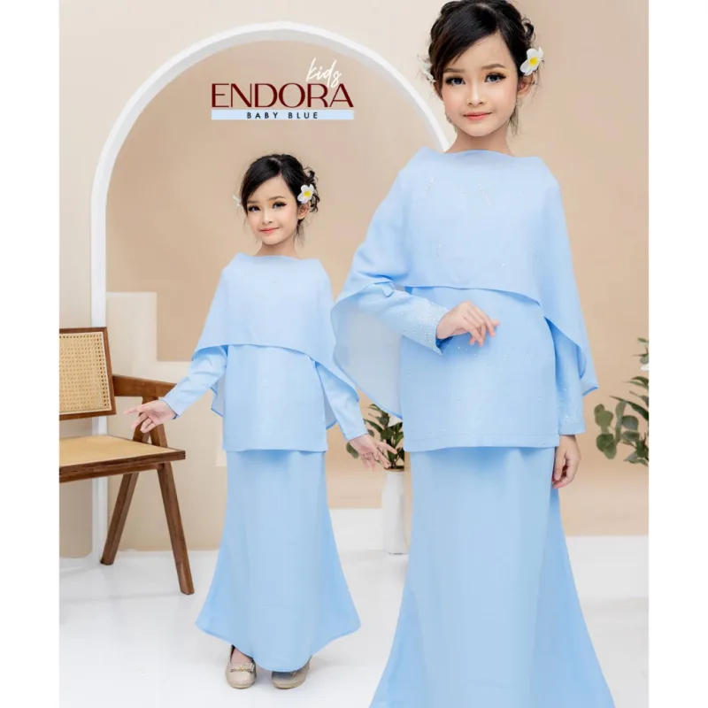 NEW DESIGN KURUNG MODEN ENDORA KIDS IN 4 COLOUR I NIKAH I TUNANG I SANDING BY MOFF COLLECTION thumbnail 2
