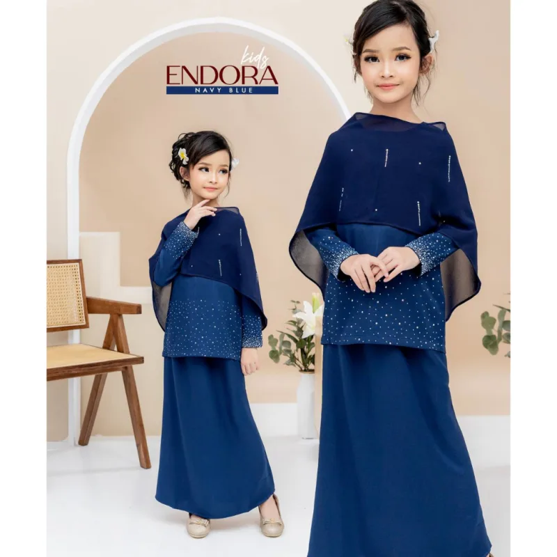 NEW DESIGN KURUNG MODEN ENDORA KIDS IN 4 COLOUR I NIKAH I TUNANG I SANDING BY MOFF COLLECTION thumbnail 3