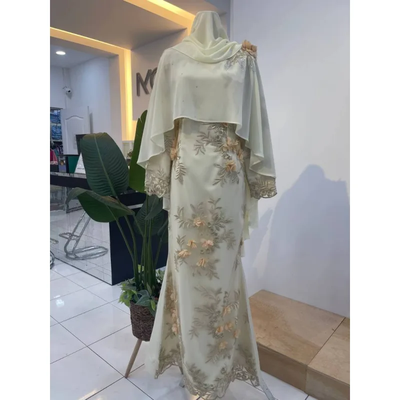 HOT NEW DESIGN DRESS FEONI IN 7 COLOUR | BAJU JUBAH | BAJU DRESS BY MOFF COLLECTION thumbnail 3