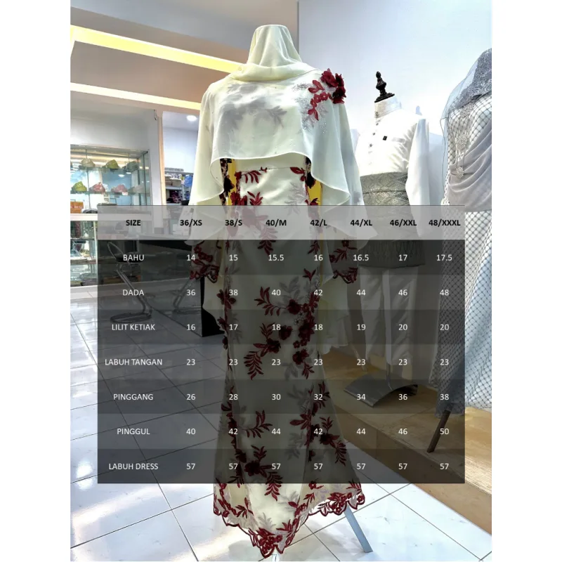 HOT NEW DESIGN DRESS FEONI IN 7 COLOUR | BAJU JUBAH | BAJU DRESS BY MOFF COLLECTION thumbnail 4