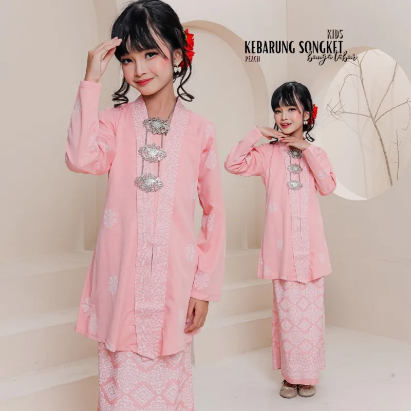 Set Family KEBARUNG IN PEACH I KEBARUNG Moden I Ayah Anak I Ibu I Moden I Set Family By Moff2u thumbnail 3