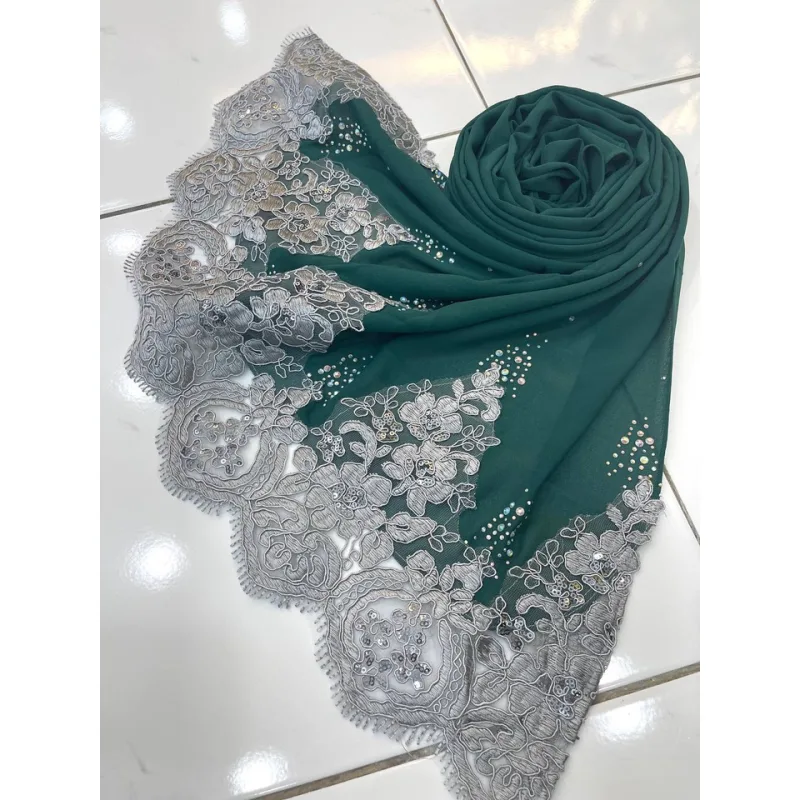 SHAWL WIJDAN IN 7 COLOUR I NIKAH I TUNANG I KENDURI BY MOFF2U thumbnail 5