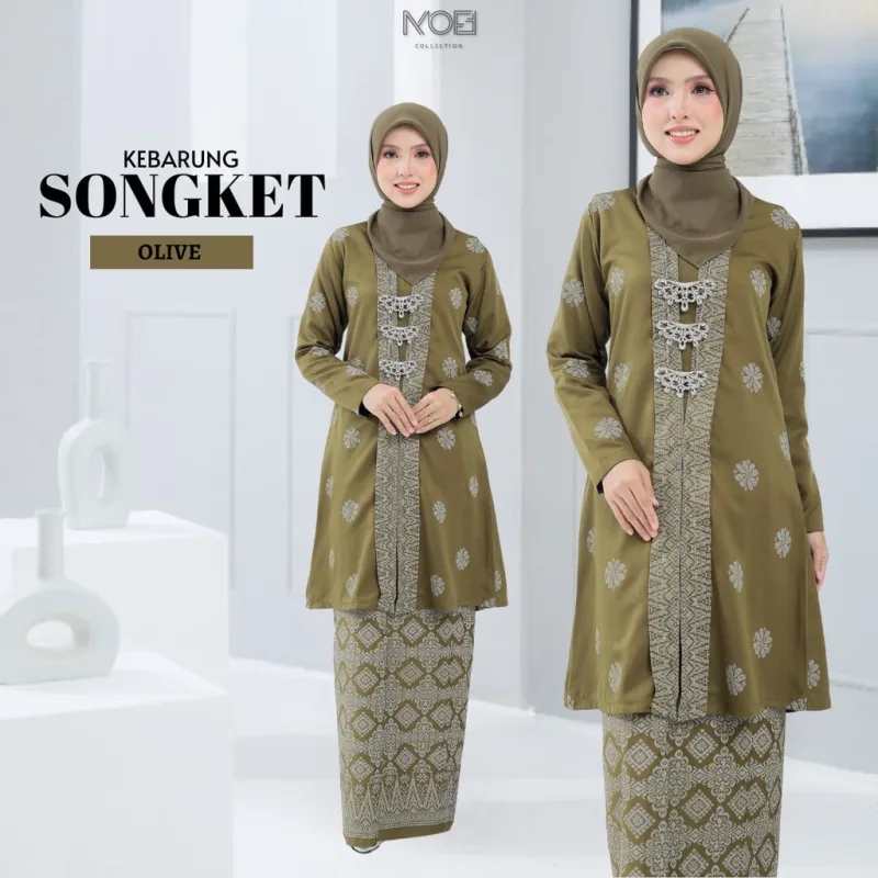 NEW DESIGN Kebarung Songket Tabur I Kebaya Labuh I KENDURI I DINNER I MAJLIS AKIKAH By MOFF2U thumbnail 3