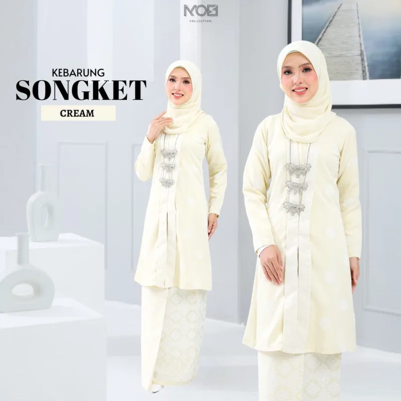 NEW DESIGN Kebarung Songket Tabur I Kebaya Labuh I KENDURI I DINNER I MAJLIS AKIKAH By MOFF2U thumbnail 5