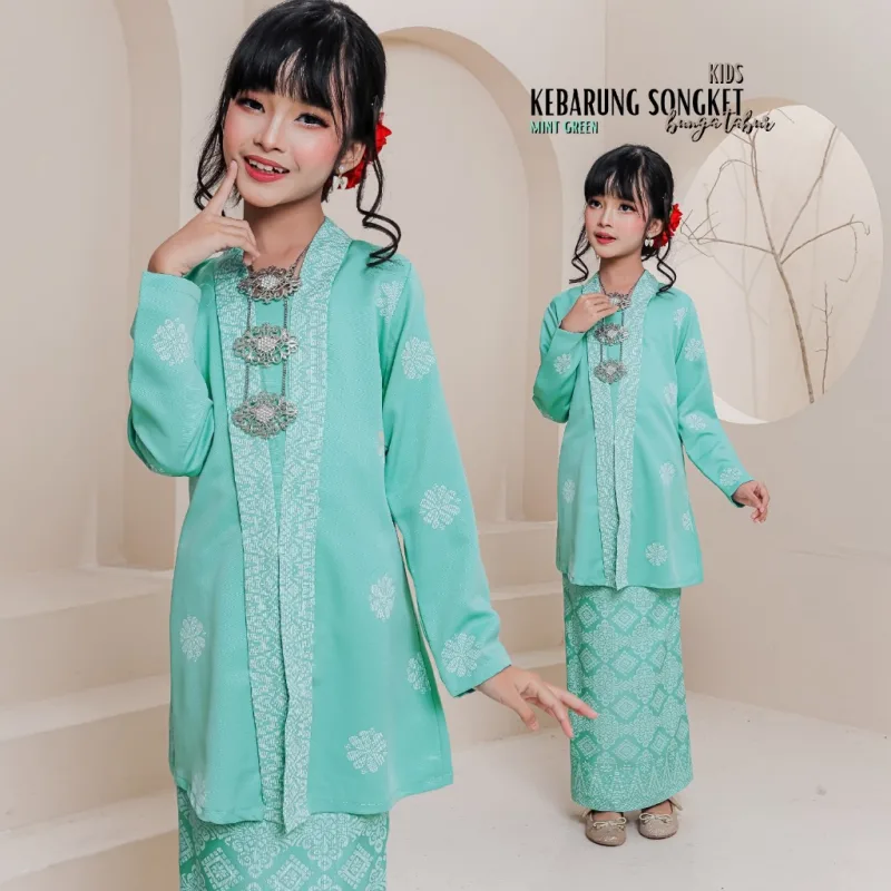Set Family KEBARUNG IN MINT GREEN I KEBARUNG Moden I Ayah Anak I Ibu I Moden I Set Family By Moff2u thumbnail 3