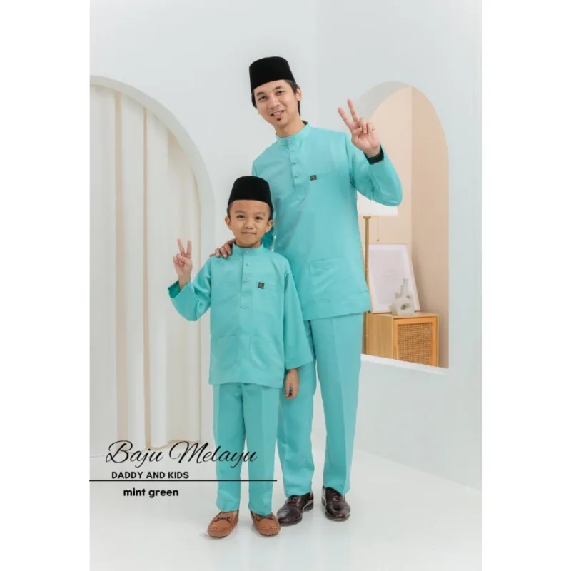Set Family KEBARUNG IN MINT GREEN I KEBARUNG Moden I Ayah Anak I Ibu I Moden I Set Family By Moff2u thumbnail 4