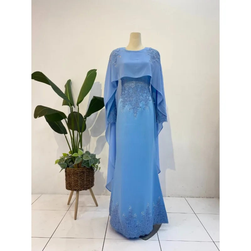 7 ITEM - 1 HARGA Bridal Set DRESS ASTIANA In BABY BLUE | Nikah Kahwin |Tunang | BY MOFF2U thumbnail 3
