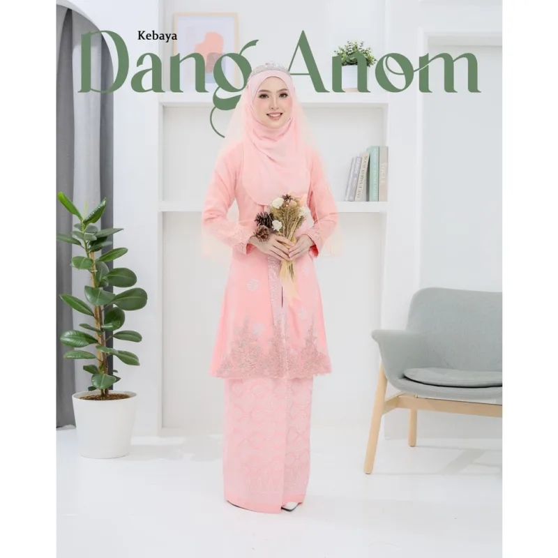 6 ITEM - 1 HARGA Bridal Set BAJU KEBARUNG Dang Anom In Peach | Nikah Kahwin |Tunang | BY MOFF2U thumbnail 2