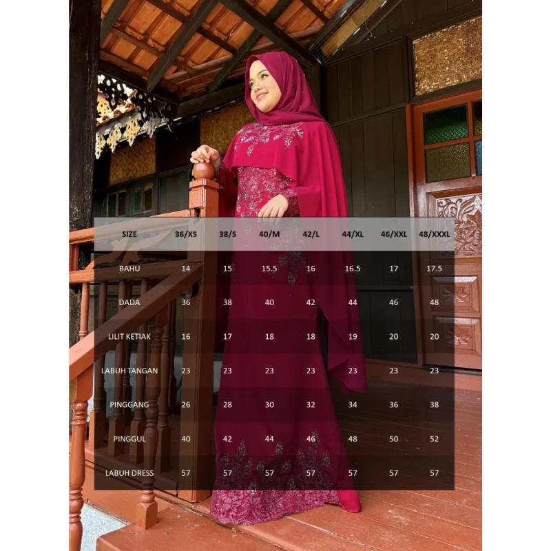 8 ITEM - 1 HARGA Bridal Set DRESS AFIYA IN BLACK | Nikah Kahwin |Tunang | BY MOFF2U thumbnail 5