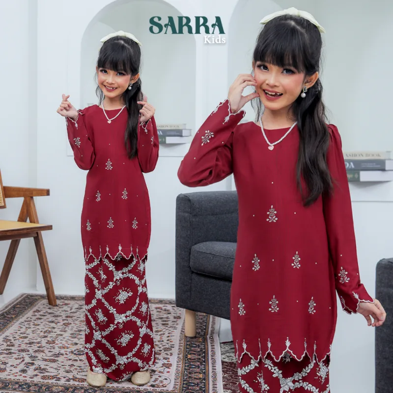 Moff Kurung Moden Sarra Kids In 3 Colour I Kurung Moden I Tunang I Nikah By Moff2U thumbnail 4