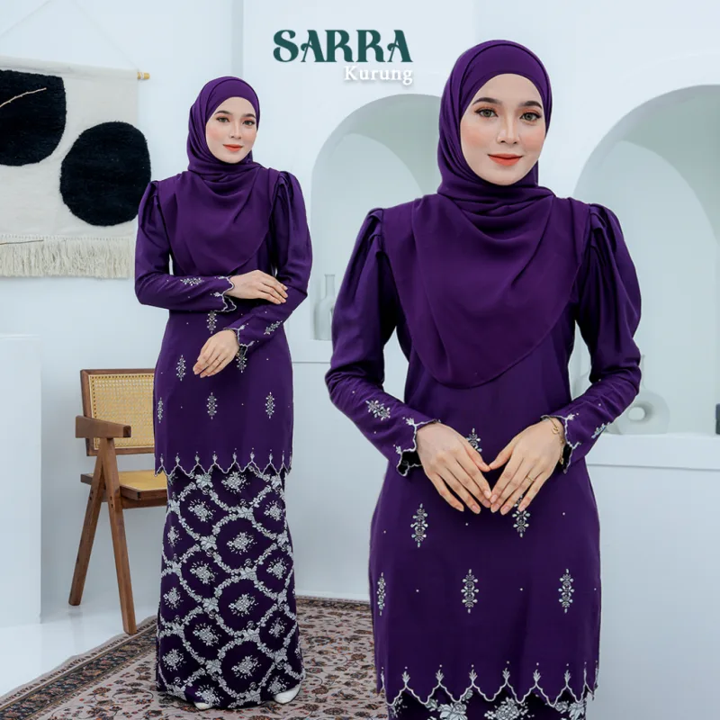 Moff Kurung Moden Sarra Dewasa In 7 Colour I Kurung Moden I Tunang I Nikah By Moff2U thumbnail 5