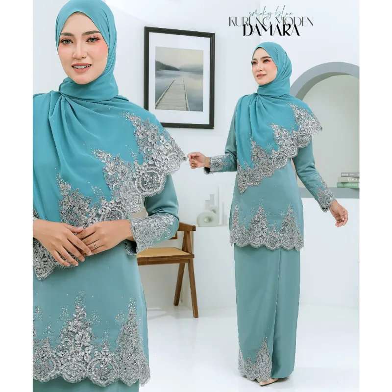 NEW DESIGN !! Kurung Moden Damara sekali SHAWL In 6 Colour I Kurung Moden I Tunang I Nikah By Moff2U thumbnail 4