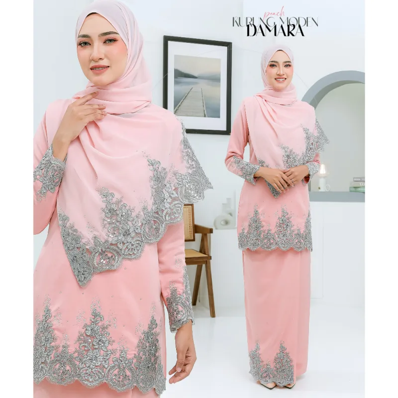 NEW DESIGN !! Kurung Moden Damara sekali SHAWL In 6 Colour I Kurung Moden I Tunang I Nikah By Moff2U thumbnail 5