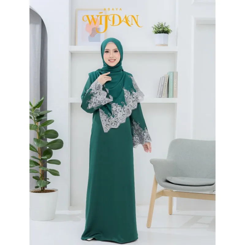 NEW JUBAH ABAYA KEBARUNG WIJDAN PLUSSIZE XADA SHAWL I DINNER I KENDURI I MAJLIS AKIKAH I TUNANG BY MOFF COLLECTION thumbnail 2