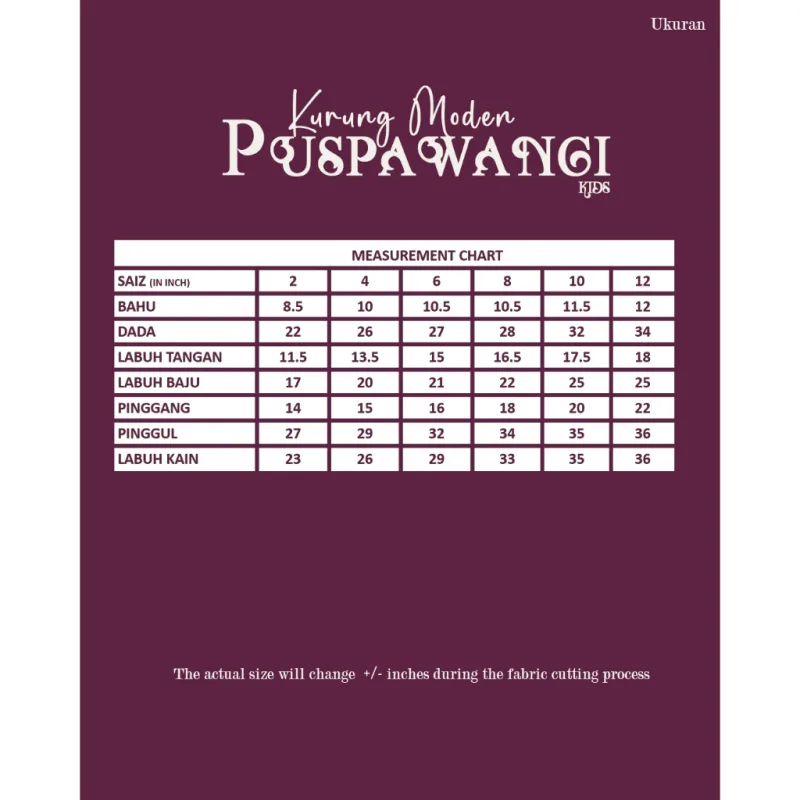 SET FAMILY BAJU KURUNG PUSPAWANGI BUNGA BAJU MELAYU WARNA MAROON RAYA 2023 | BAJU KURUNG BY MOFF2u thumbnail 5