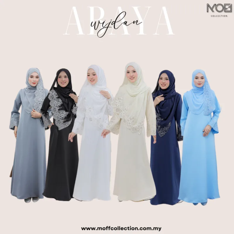 JUBAH ABAYA KEBARUNG WIJDAN TANPA SHAWL I DINNER I KENDURI I MAJLIS AKIKAH I TUNANG BY MOFF COLLECTION