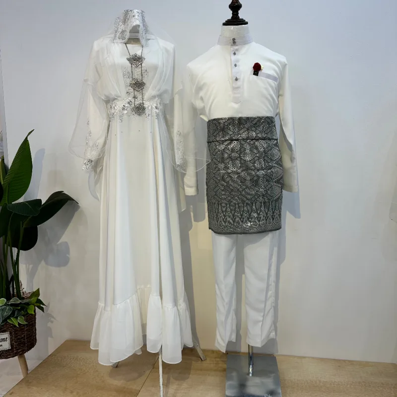8 ITEM - 1 HARGA Bridal Set DRESS In OFF WHITE | Nikah Kahwin |Tunang | BY MOFF2U