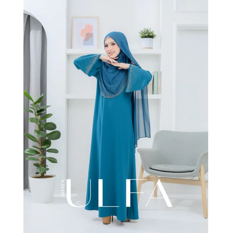 NEW ITEM JUBAH ABAYA KEBARUNG ULFA I DINNER I JUBAH OOTD I KENDURI I JUBAH AKIKAH BY MOFF COLLECTION thumbnail 4