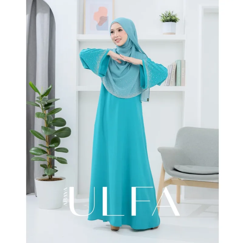 NEW ITEM JUBAH ABAYA KEBARUNG ULFA I DINNER I JUBAH OOTD I KENDURI I JUBAH AKIKAH BY MOFF COLLECTION thumbnail 3