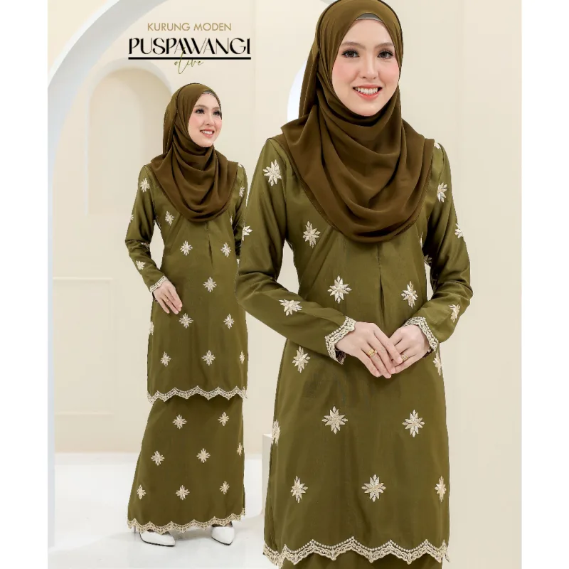 NEW DESIGN KURUNG MODEN PUSPAWANGI BINTANG DEWASA IN 7 COLOUR I TUNANG I NIKAH BY MOFF2U thumbnail 2