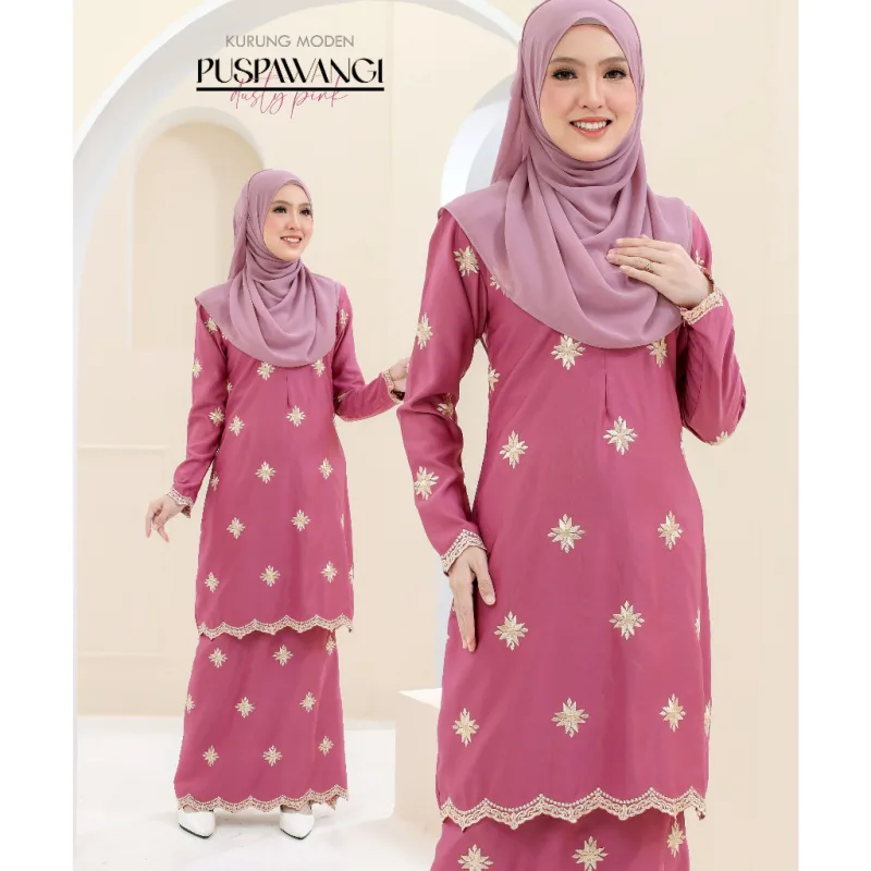 NEW DESIGN KURUNG MODEN PUSPAWANGI BINTANG DEWASA IN 7 COLOUR I TUNANG I NIKAH BY MOFF2U thumbnail 3
