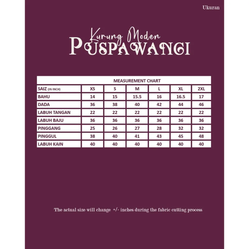 NEW DESIGN KURUNG MODEN PUSPAWANGI BINTANG DEWASA IN 7 COLOUR I TUNANG I NIKAH BY MOFF2U thumbnail 5