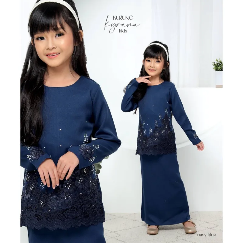 Moff New Design Kurung Moden Kyrana Kids IN 6 Colour I Kids I Kurung Moden I Kyrana By Moff Collection thumbnail 3