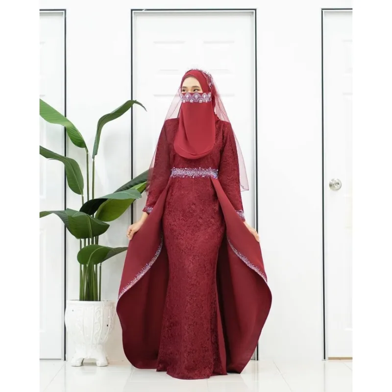 MOFF Bridal Set BAJU DRESS Lareenda | Nikah l Kahwin |Tunang | t Kurung Moden thumbnail 3