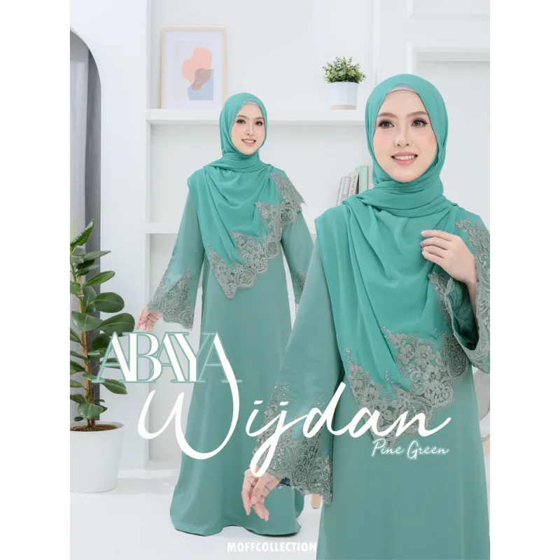 NEW JUBAH ABAYA KEBARUNG WIJDAN PLUSSIZE + SHAWL I DINNER I KENDURI I MAJLIS AKIKAH I TUNANG BY MOFF2U thumbnail 5