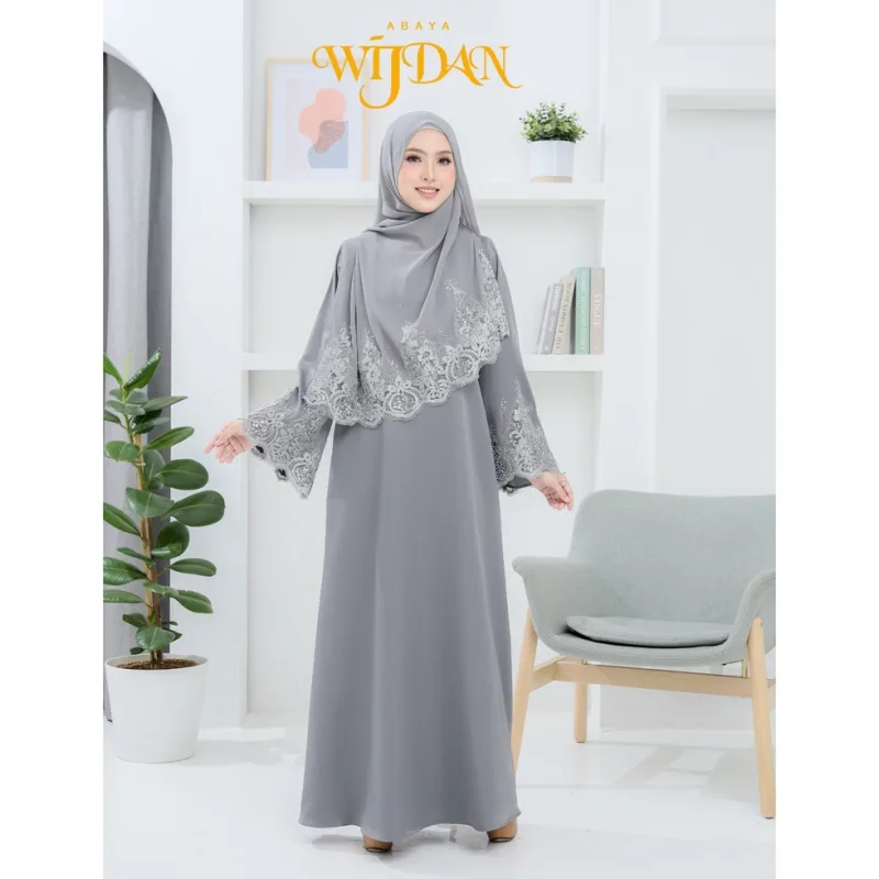NEW JUBAH ABAYA KEBARUNG WIJDAN PLUSSIZE + SHAWL I DINNER I KENDURI I MAJLIS AKIKAH I TUNANG BY MOFF2U thumbnail 4