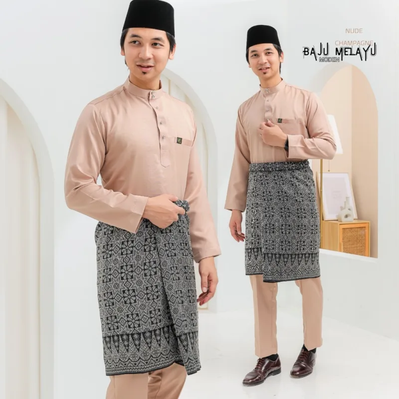 MOFF Bridal Set BAJU DRESS Lareenda In NUDE CHAMPAGNE | Nikah Kahwin |Tunang | Full set Kurung Moden thumbnail 3