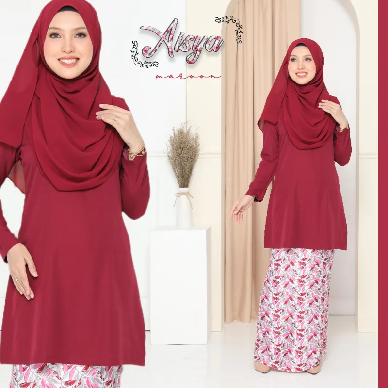 Baju Kurung Moden | kurung Kain corak | Baju Raya thumbnail 3