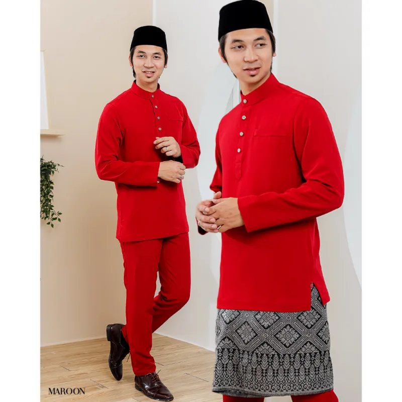 BAJU MELAYU SLIMFIT ALEEF | BAJU MELAYU SLIM FIT | BAJU MELAYU DEWASA | BAJU MELAYU | NIKAH|TUNANGBY MOFF2U thumbnail 4