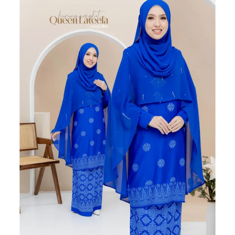 NEW DESIGN KURUNG MODEN QUEEN LATEEFA IN 4 COLOUR I KURUNG MODEN I CAPE BY MOFF COLLECTION thumbnail 4