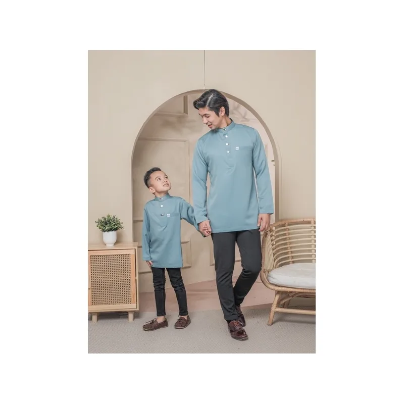 BAJU KURTA SLIM FIT |BAJU KURTA SEDONDON |KURTA DEWASA |BAJU KURTA BUDAK | BAJU SMOKE BLUE|KURTA RAYA 2024 |KURTA HAREEZ thumbnail 4
