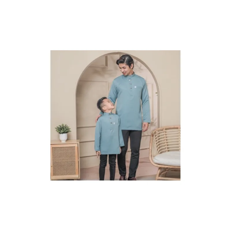 BAJU KURTA SLIM FIT |BAJU KURTA SEDONDON |KURTA DEWASA |BAJU KURTA BUDAK | BAJU SMOKE BLUE|KURTA RAYA 2024 |KURTA HAREEZ