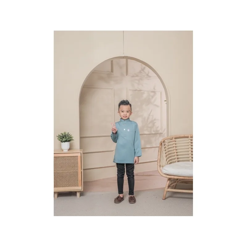 BAJU KURTA SLIM FIT |BAJU KURTA SEDONDON |KURTA DEWASA |BAJU KURTA BUDAK | BAJU SMOKE BLUE|KURTA RAYA 2024 |KURTA HAREEZ thumbnail 5