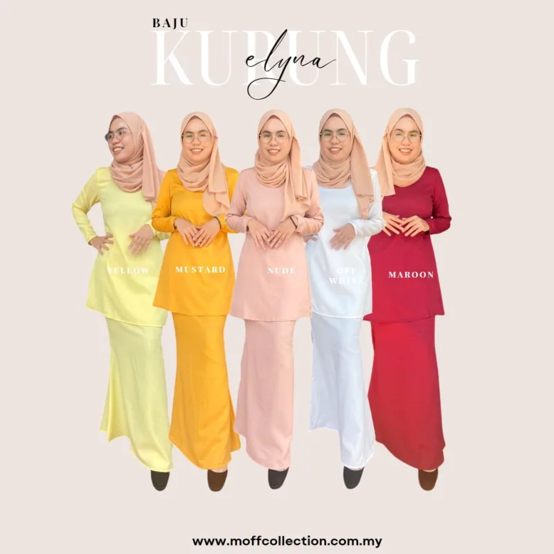 NEW DESIGN BAJU KURUNG MODEN 5 WARNA I NIKAH I TUNANG I SANDING I KAHWIN BY MOFF COLLECTION
