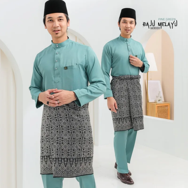 6 ITEM - 1 HARGA Bridal Set BAJU KEBARUNG Dang Anom In Pine Green| Nikah Kahwin |Tunang | BY MOFF2U thumbnail 4