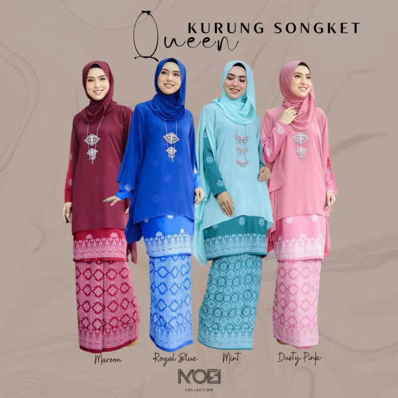 BAJU KURUNG MODEN QUEEN | BAJU KURUNG SONGKET (MOFF COLLECTION)