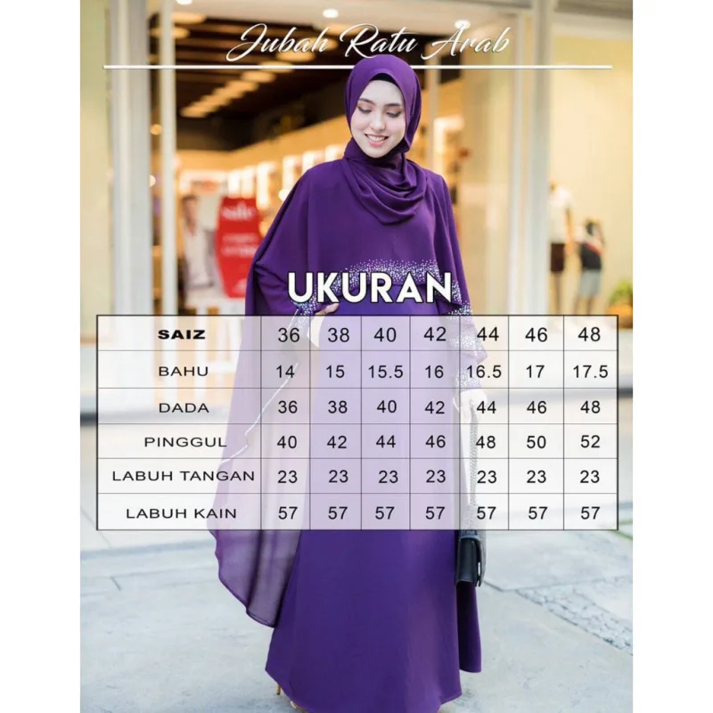 HOT!!! BAJU JUBAH RATU ARAB | BAJU dress | Jubah Moden BY MOFF2U thumbnail 5