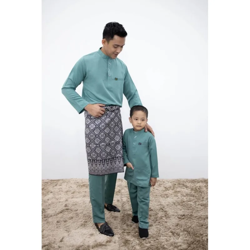 FULL SET FAMILY RAYA SEDONDON | BAJU KURUNG LAILA| KURUNG MODEN SMOKE BLUE| BAJU KURUNG RAYA 2023| BAJU MELAYU SEDONNON thumbnail 4