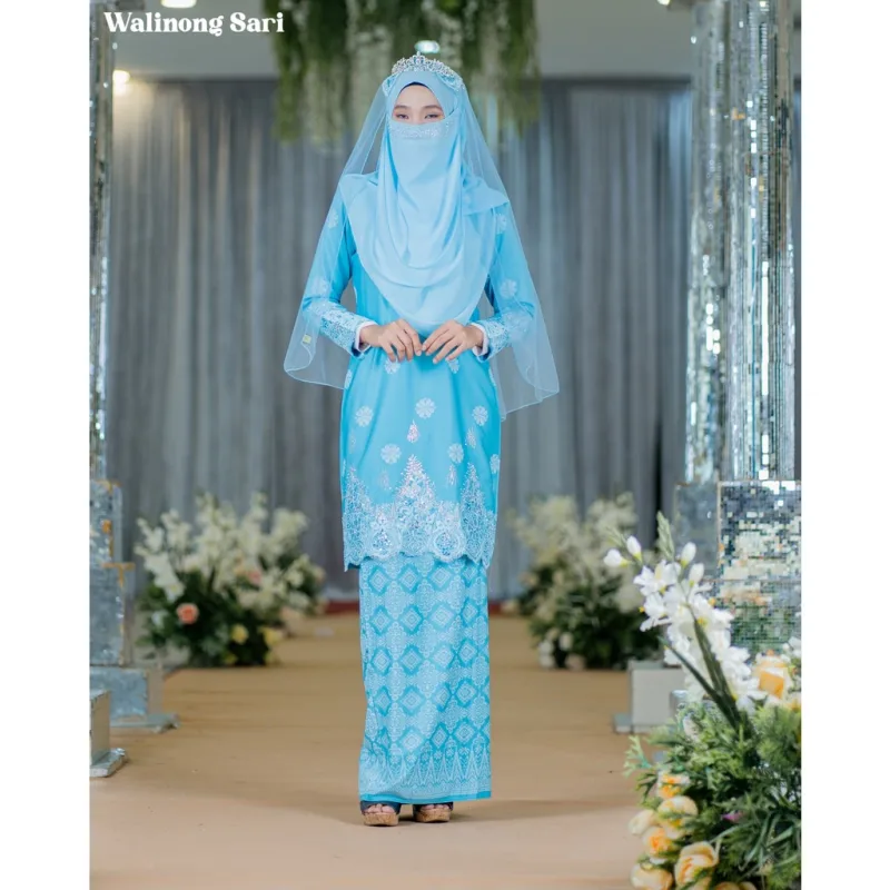 BAJU KURUNG SONGKET | KURUNG MODEN WALINONG SARI ADA 4 WARNA (MOFF COLLECTION) thumbnail 2