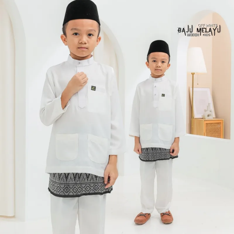 Set Family Songket Tabur In OFF WHITE I Kurung Moden I Ayah Anak I Ibu I Moden I Set Family By Moff2u thumbnail 4