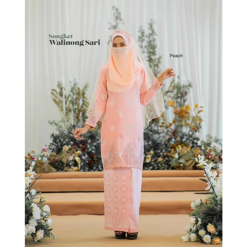 BAJU KURUNG SONGKET | KURUNG MODEN WALINONG SARI ADA 2 WARNA (MOFF COLLECTION) thumbnail 2