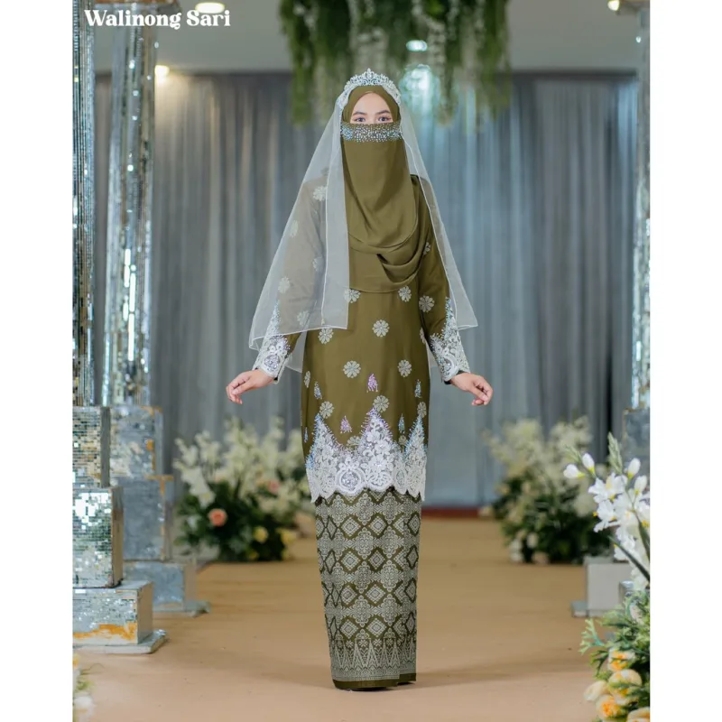 BAJU KURUNG SONGKET | KURUNG MODEN WALINONG SARI ADA 3 WARNA (MOFF COLLECTION) thumbnail 3