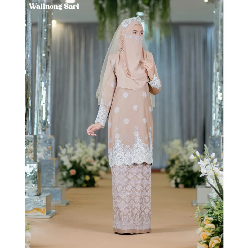 BAJU KURUNG SONGKET | KURUNG MODEN WALINONG SARI ADA 3 WARNA (MOFF COLLECTION) thumbnail 2