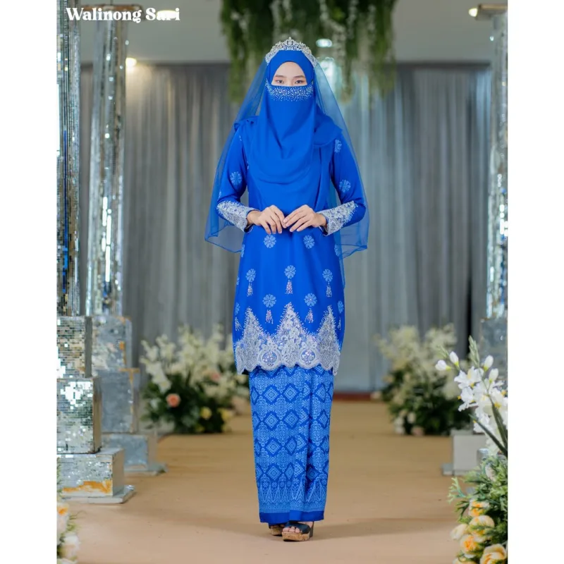 BAJU KURUNG SONGKET | KURUNG MODEN WALINONG SARI ADA 3 WARNA (MOFF COLLECTION) thumbnail 5