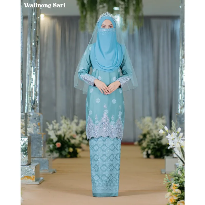BAJU KURUNG SONGKET | KURUNG MODEN WALINONG SARI ADA 3 WARNA (MOFF COLLECTION) thumbnail 4