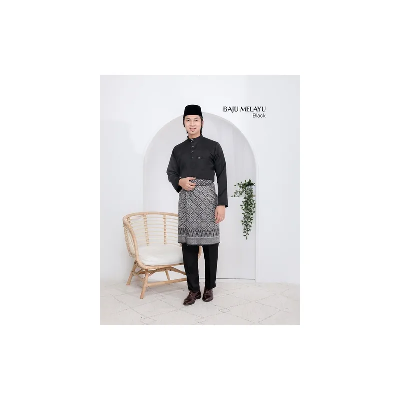SET FAMILY WALINONG SARI | KURUNG WALINONGSARI IN BLACK BY MOFF COLLECTION thumbnail 2